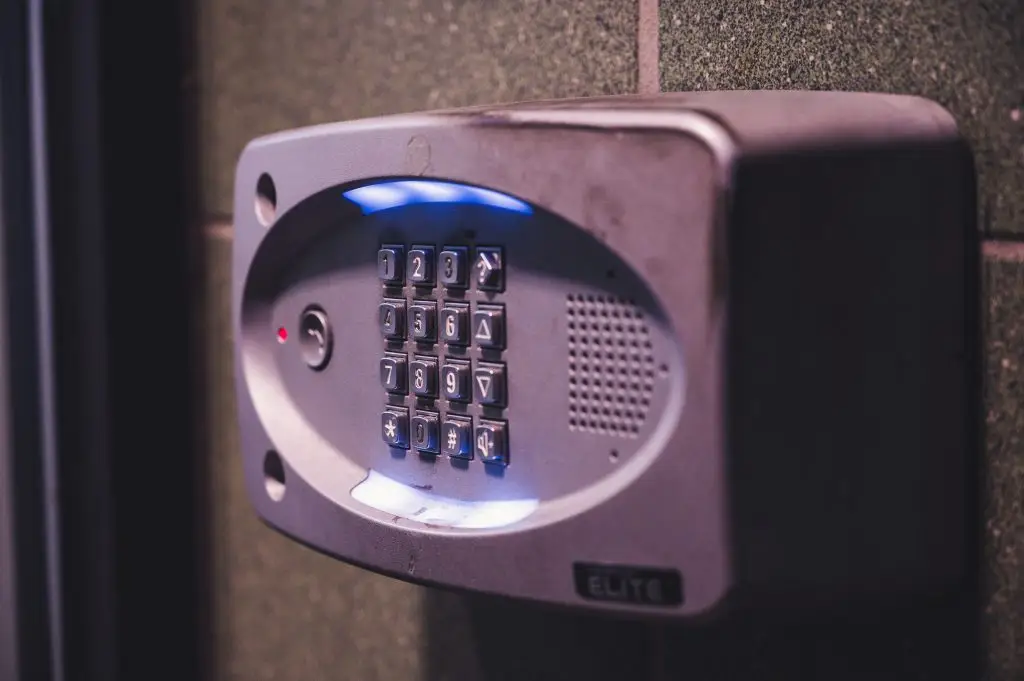 Keypad style entry system similar to a garage door keypad